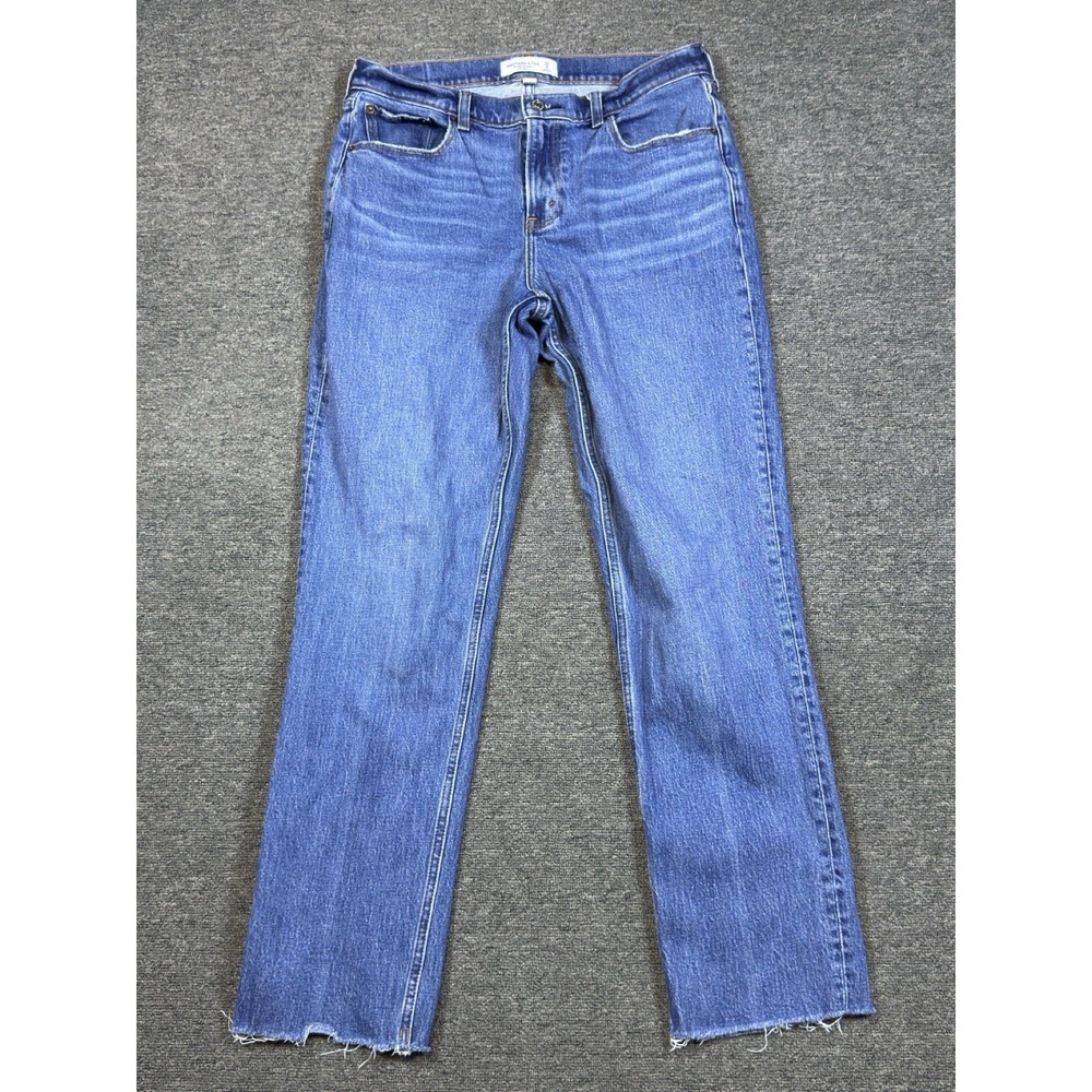 Abercrombie & Fitch The 90s Straight Mid Rise Curve Love Women's Jeans Size 29/8